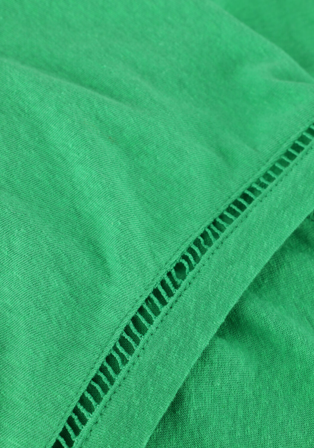 Groene SCOTCH & SODA Top V-NECK LADDER DETAIL LOOSE FIT T-SHIRT - large