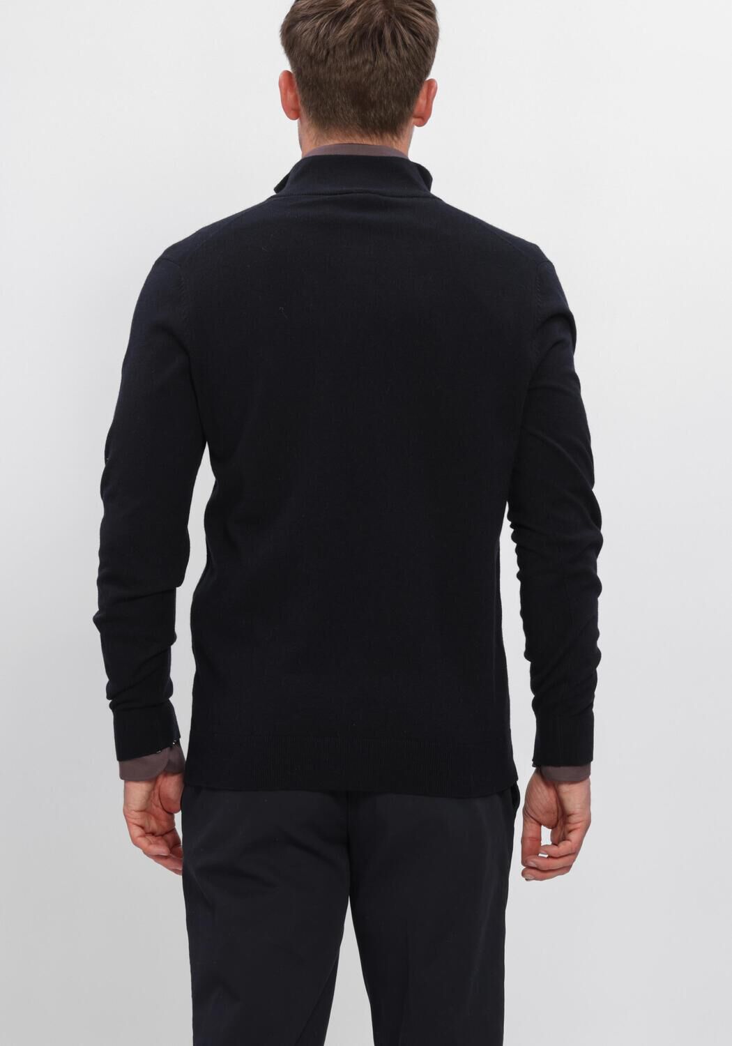 Zwarte PROFUOMO Trui NEW WOOL BLEND - large