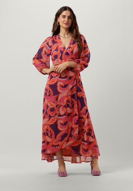 Roze FREEBIRD Maxi jurk WV-CRINKLE-AOP-PES-23-1.0 - large