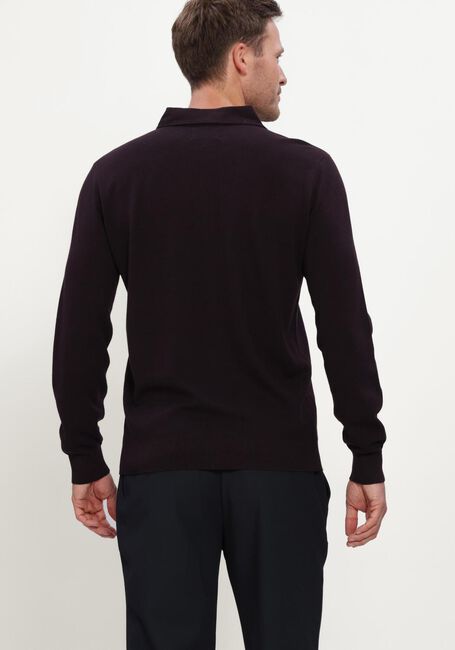 Bordeaux STEFANO LAURAN Trui POLO BUTTON COTTON - large