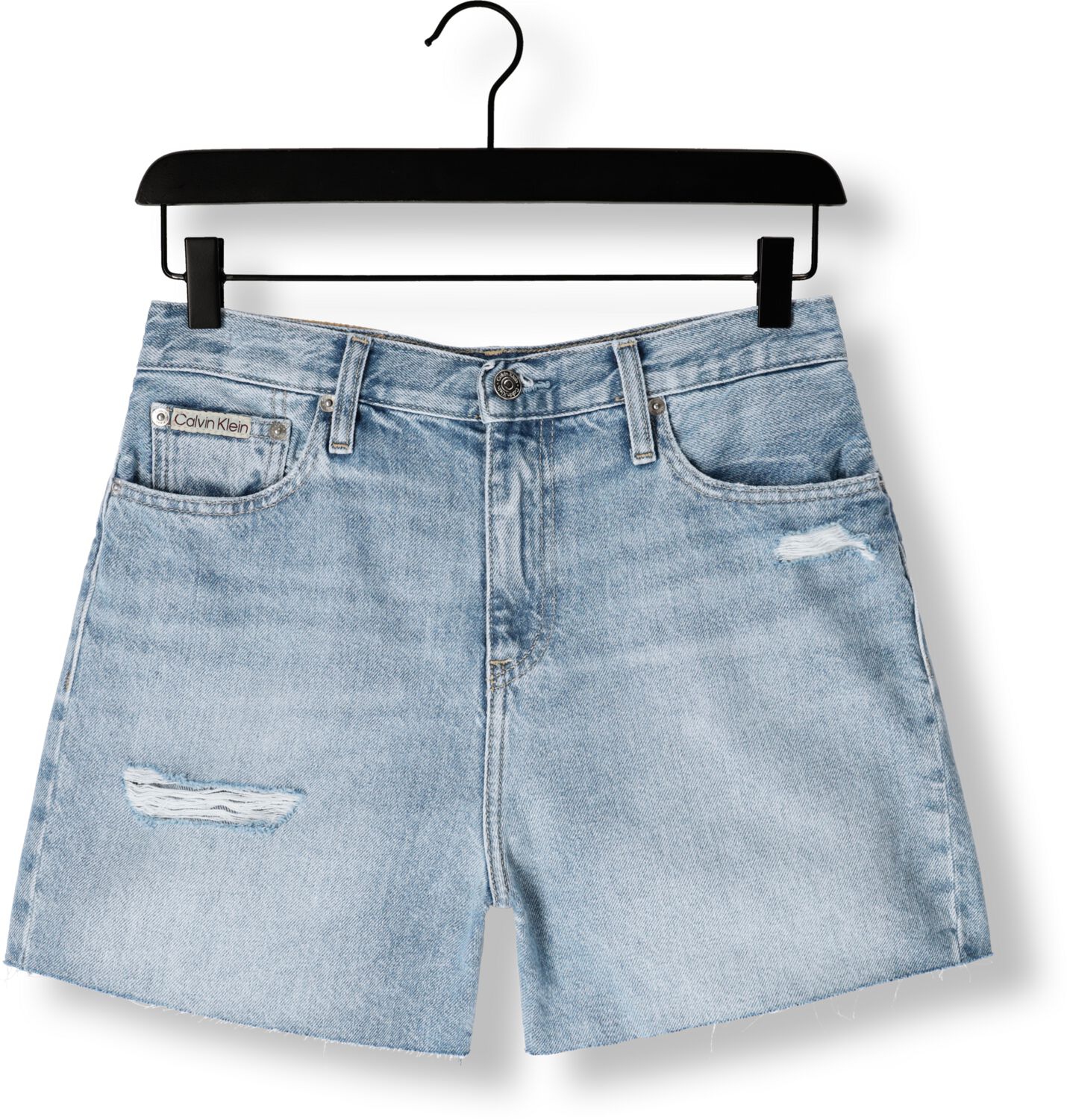 CALVIN KLEIN Dames Jeans Mom Short Blauw