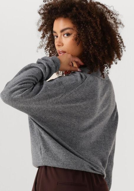 Grijze SECOND FEMALE Trui VILENA KNIT LS - large