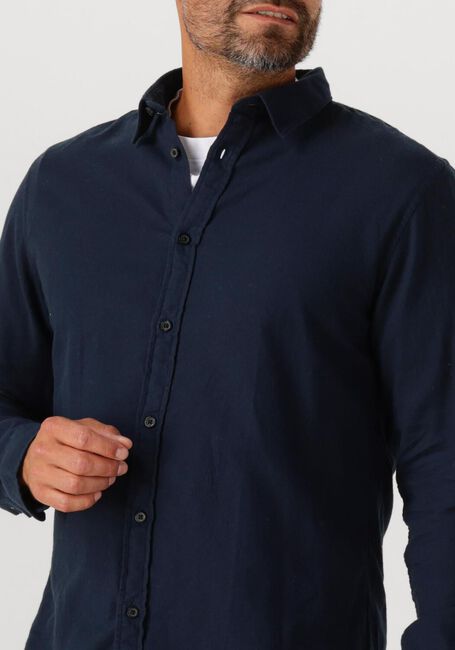 Blauwe SELECTED HOMME Casual overhemd SLHSLIMOWEN-BRUSHED SHIRT LS NOOS - large