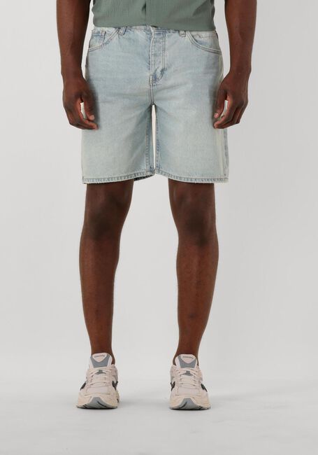 Lichtblauwe PURE PATH Shorts THE OWEN REGULAR FIT DENIM SHORTS - large
