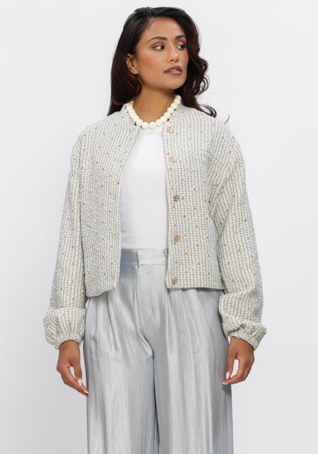 Multi FREEBIRD Blazer WV-BOUCLE-PEARL-26-1 | Omoda