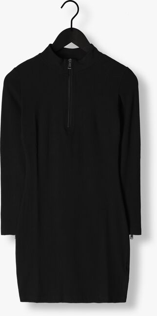 Zwarte GUESS Mini jurk ES LS HENLEY MIRIAM DRESS - large