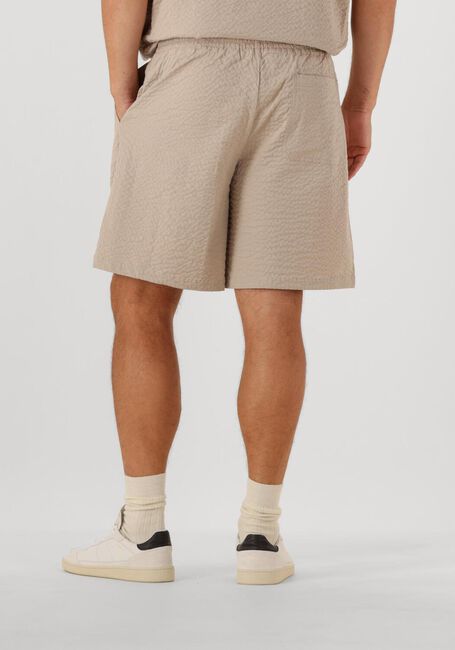 Beige SELECTED HOMME Korte broek SLHLOOSE-ACE SEERSUCKER STRING SHORTS - large