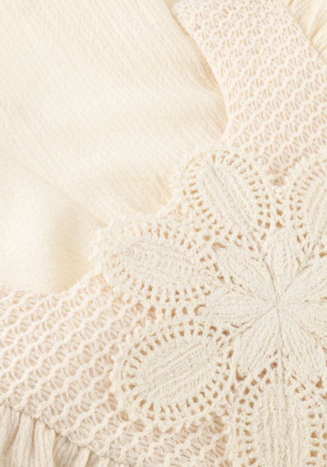 Ecru MAYORAL Playsuits CROCHET KNIT JUMPSUIT - large