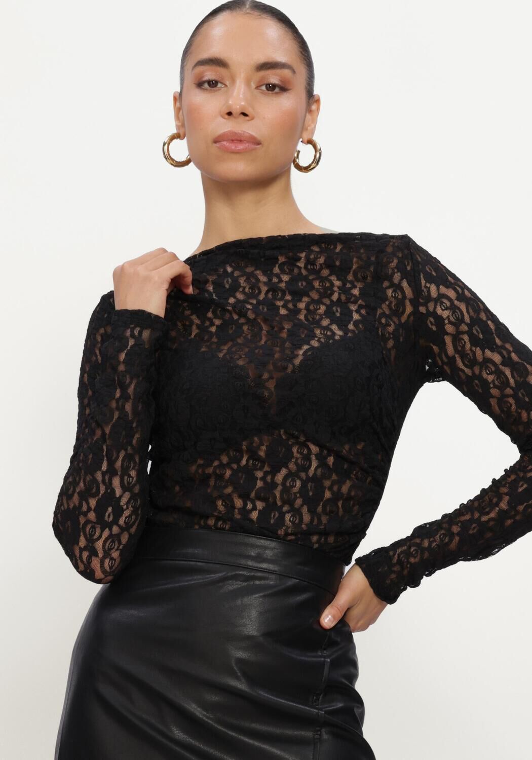 Zwarte GRACE & MILA Top TOP - large