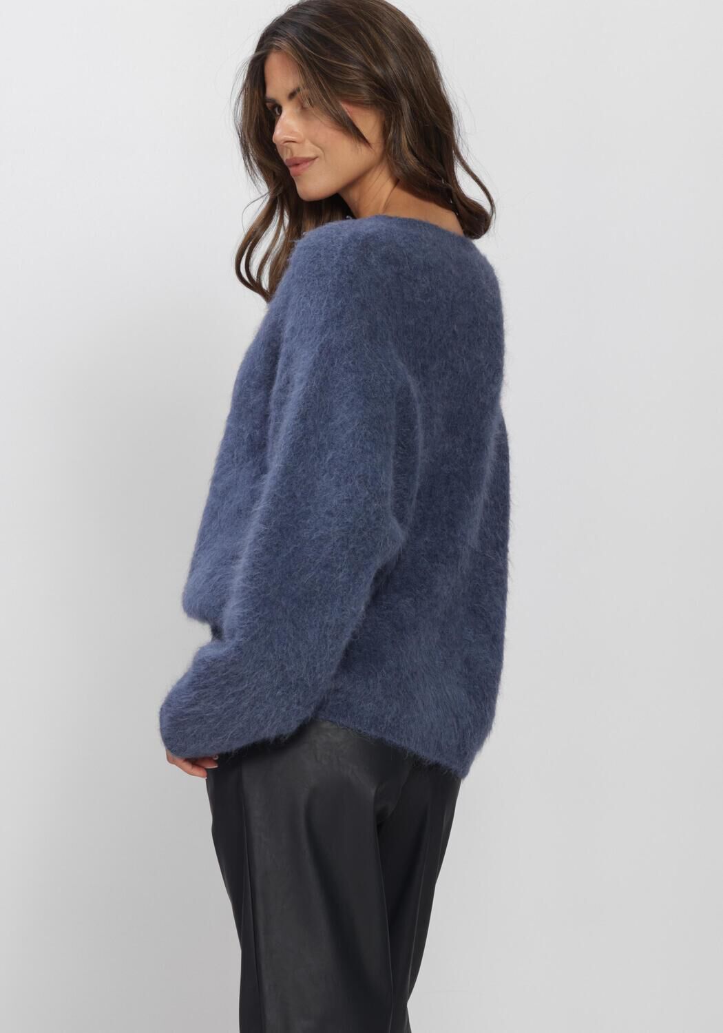 Blauwe KNIT-TED Truien/vesten AMALIA PULLOVER - large