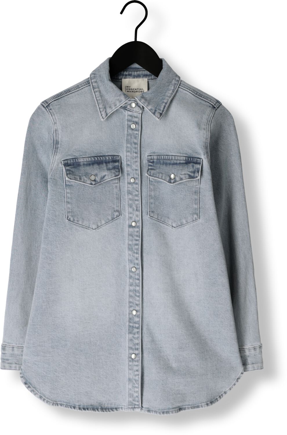 MY ESSENTIAL WARDROBE Dames Blouses Dagmarmw 168 Shirt Lichtblauw