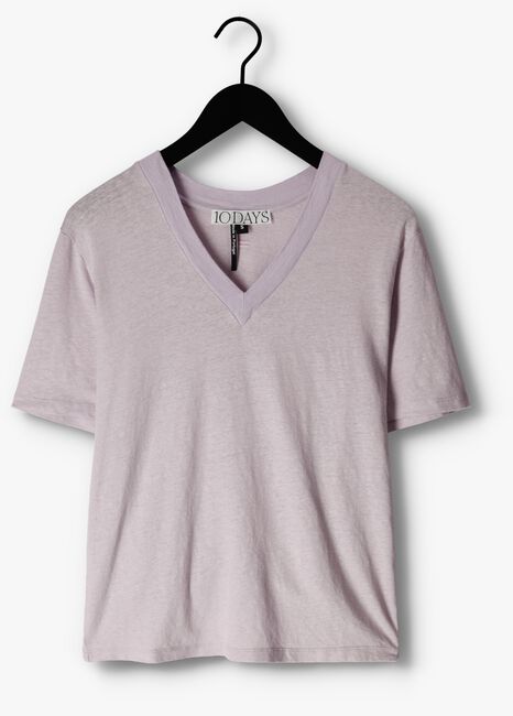 Paarse 10DAYS T-shirt THE V-NECK TEE - large