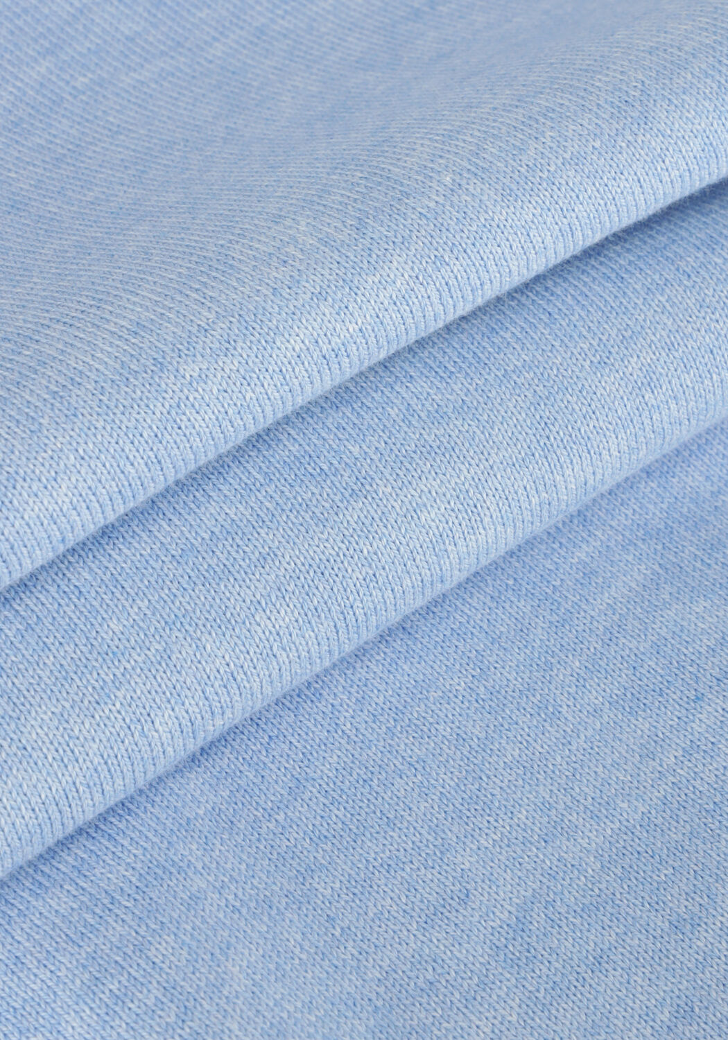 Lichtblauwe SELECTED MEN Trui SLHBERG HALF ZIP CARDIGAN NOOS - large