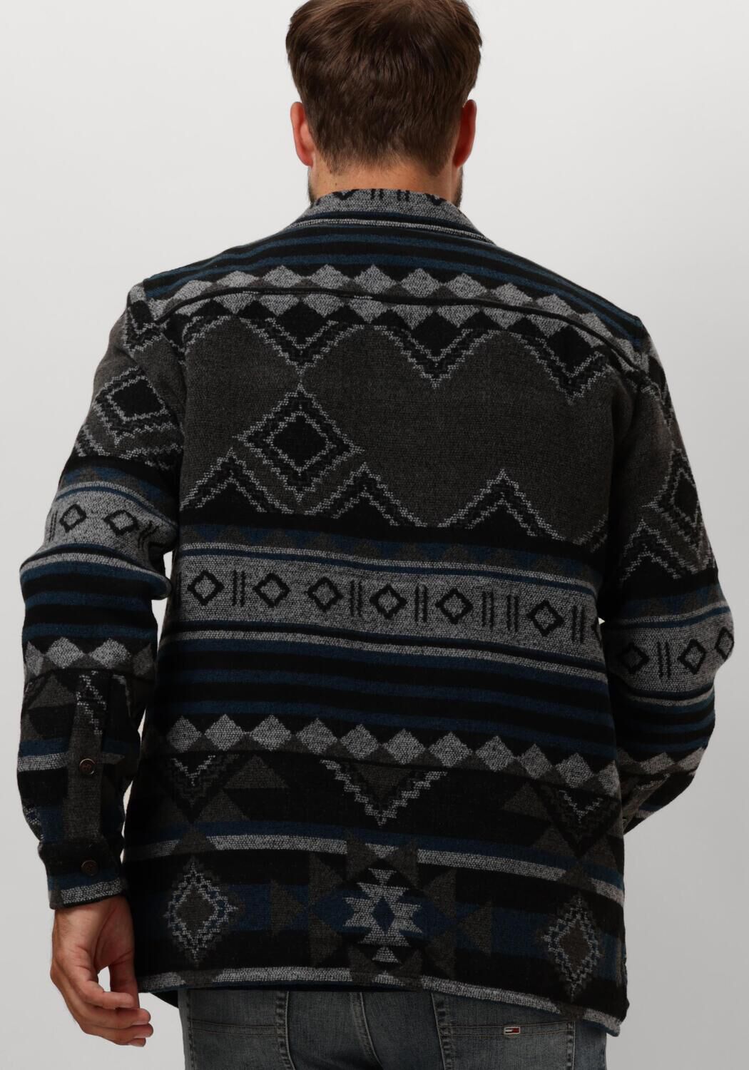 ANERKJENDT Heren Overshirts Akoscar Check Overshirt Donkergrijs