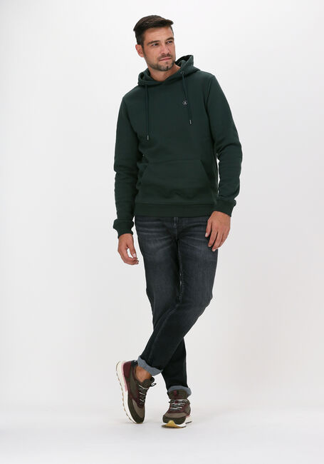 Donkergroene ANERKJENDT Sweater AKNIGEL ORGANIC HOODIE - large