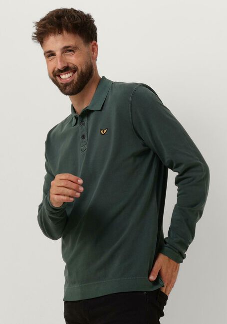 groene pme legend polo long sleeve polo pique garment dye
