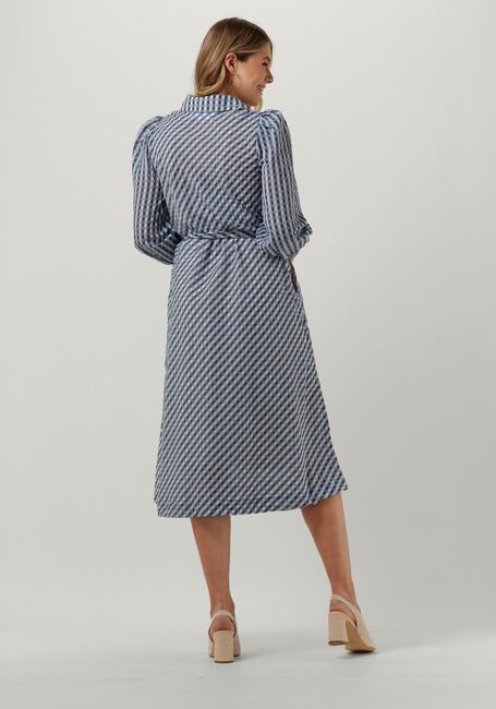 Blauwe LEVETE ROOM Midi jurk ANEMOONE 1 - large