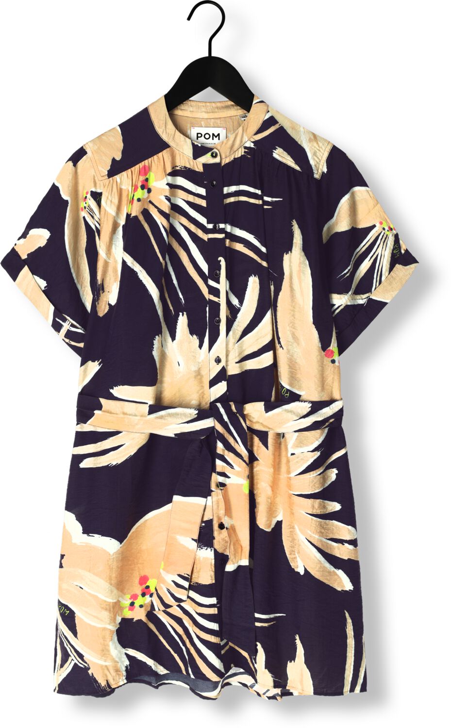 POM AMSTERDAM Dames Jurken Artisan Dress Beige