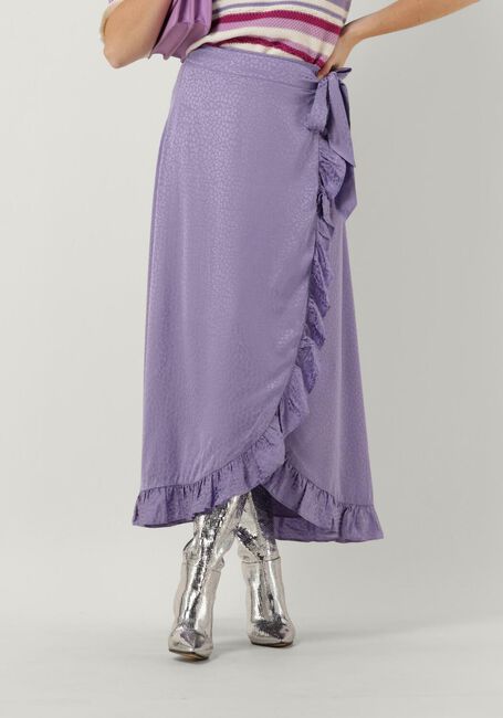 Paarse FABIENNE CHAPOT Midirok BOBO FRILL SKIRT 216 - large