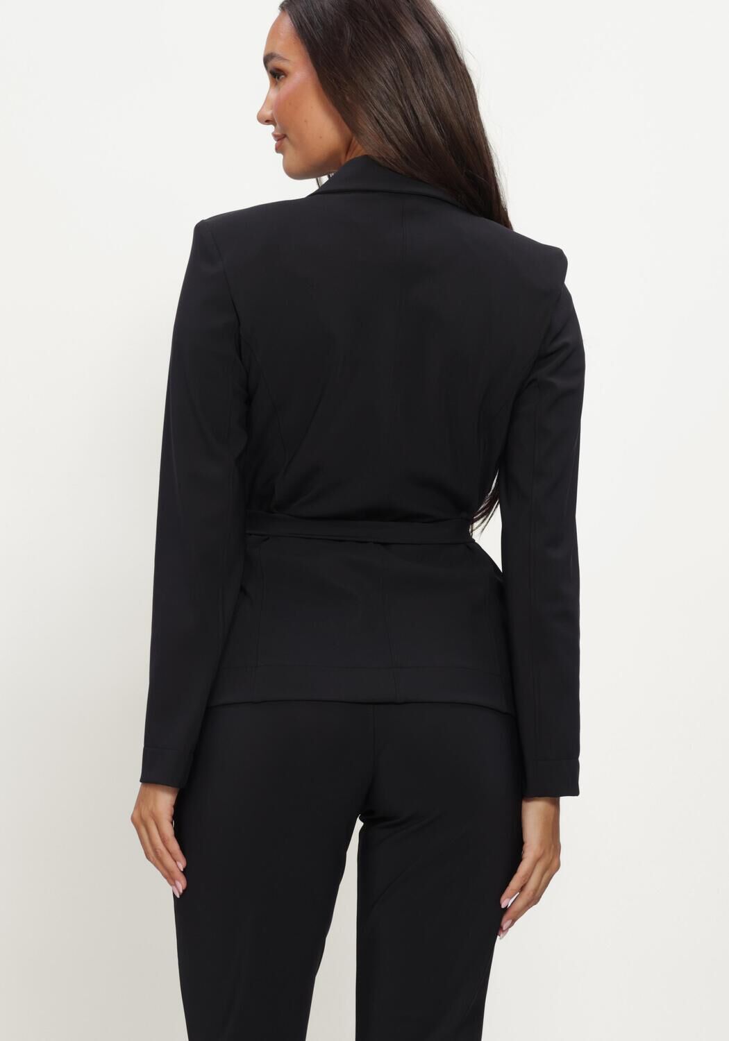 Zwarte STUDIO ANNELOES Blazer Elin bonded blazer - large