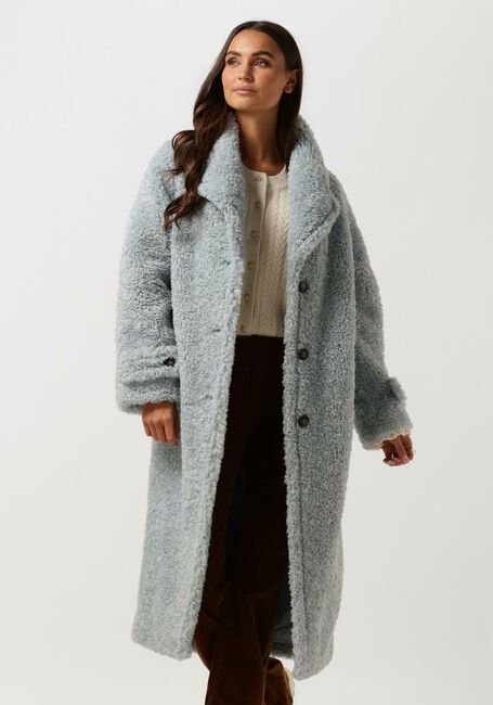 Blauwe BEAUMONT Teddy jas TEDDY STATEMENT COAT - large
