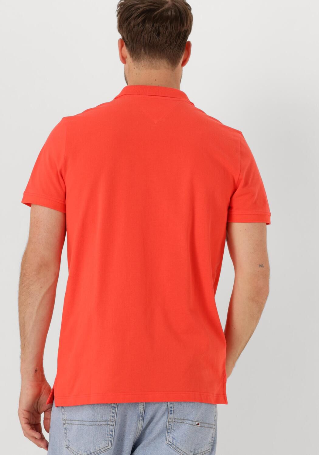 TOMMY JEANS Heren Polo's & T-shirts Tjm Slim Plancket Polo Ext Oranje