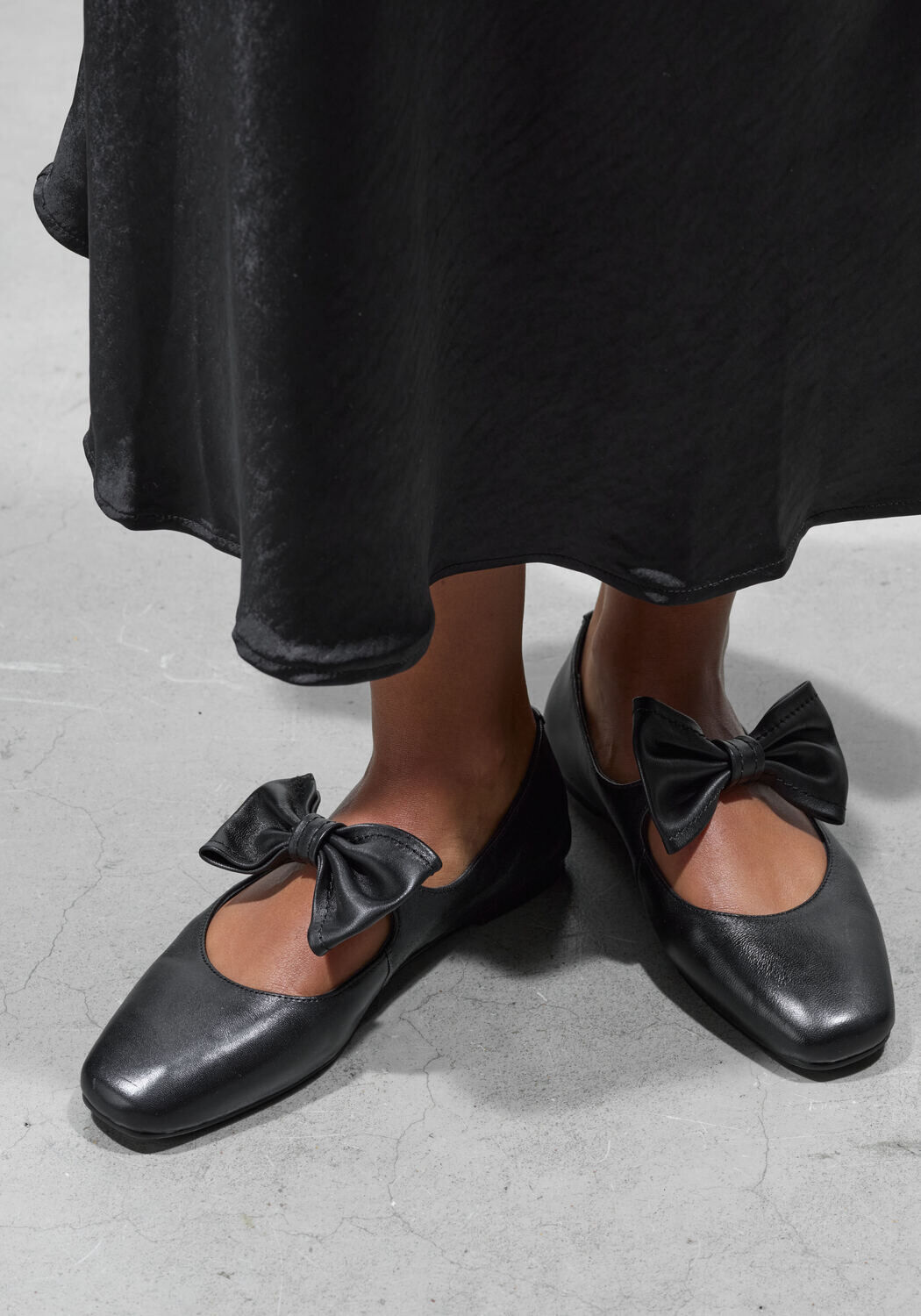 Zwarte STEFANO LAURAN Ballerina's BAILARINA LAZO - large