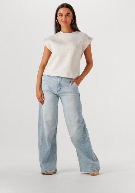 Lichtblauwe BY-BAR Wide jeans SEN PANTS - large