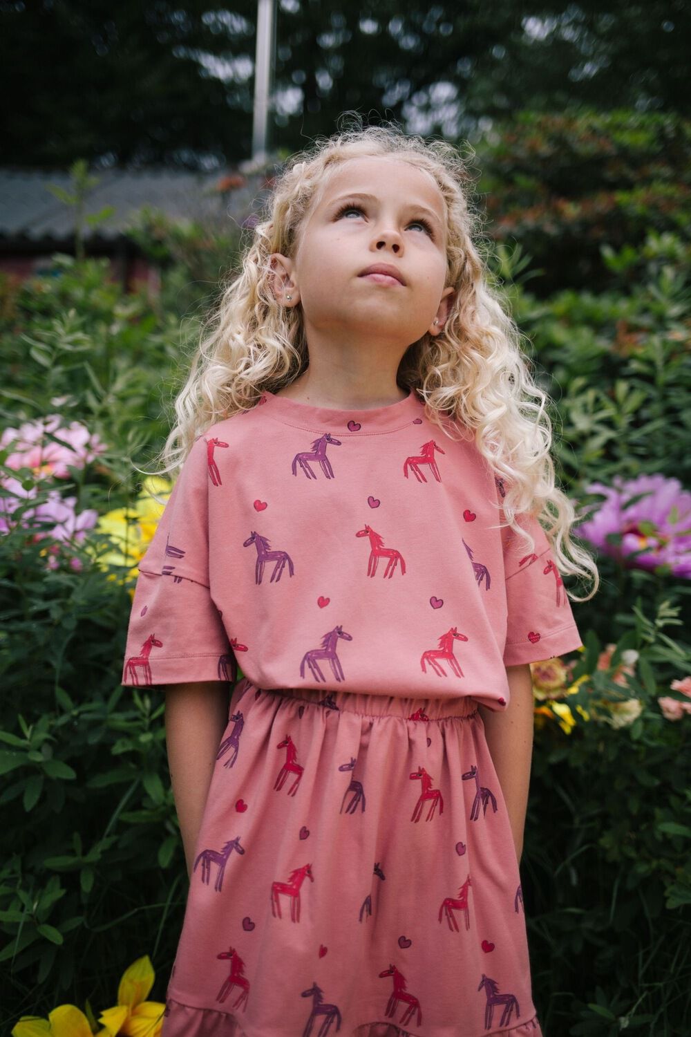 Roze DAILY BRAT Minirok STARDUST HORSE SKIRT - large