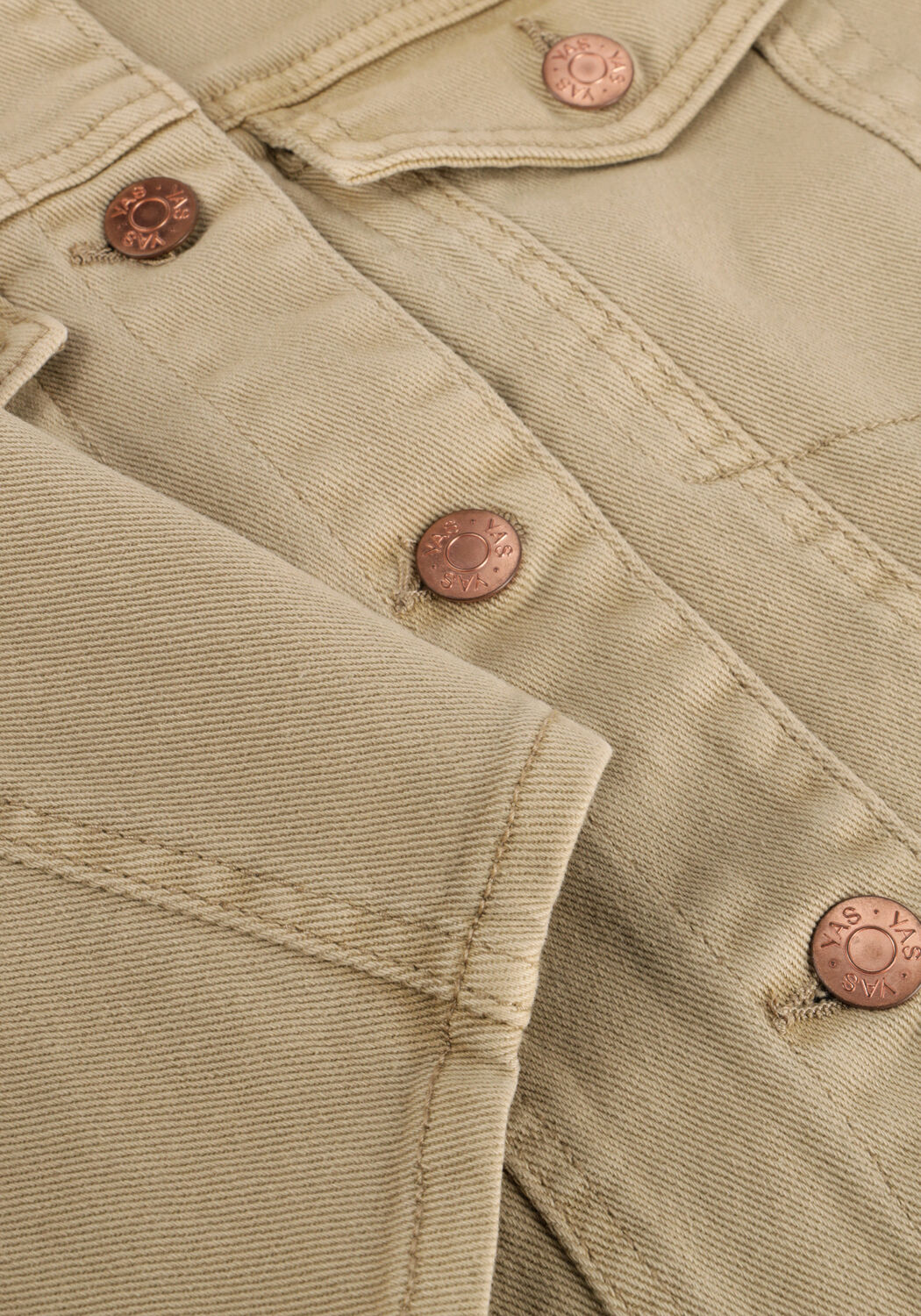 Zand Y.A.S. Spijkerjas YASLUA LS DENIM JACKET - large