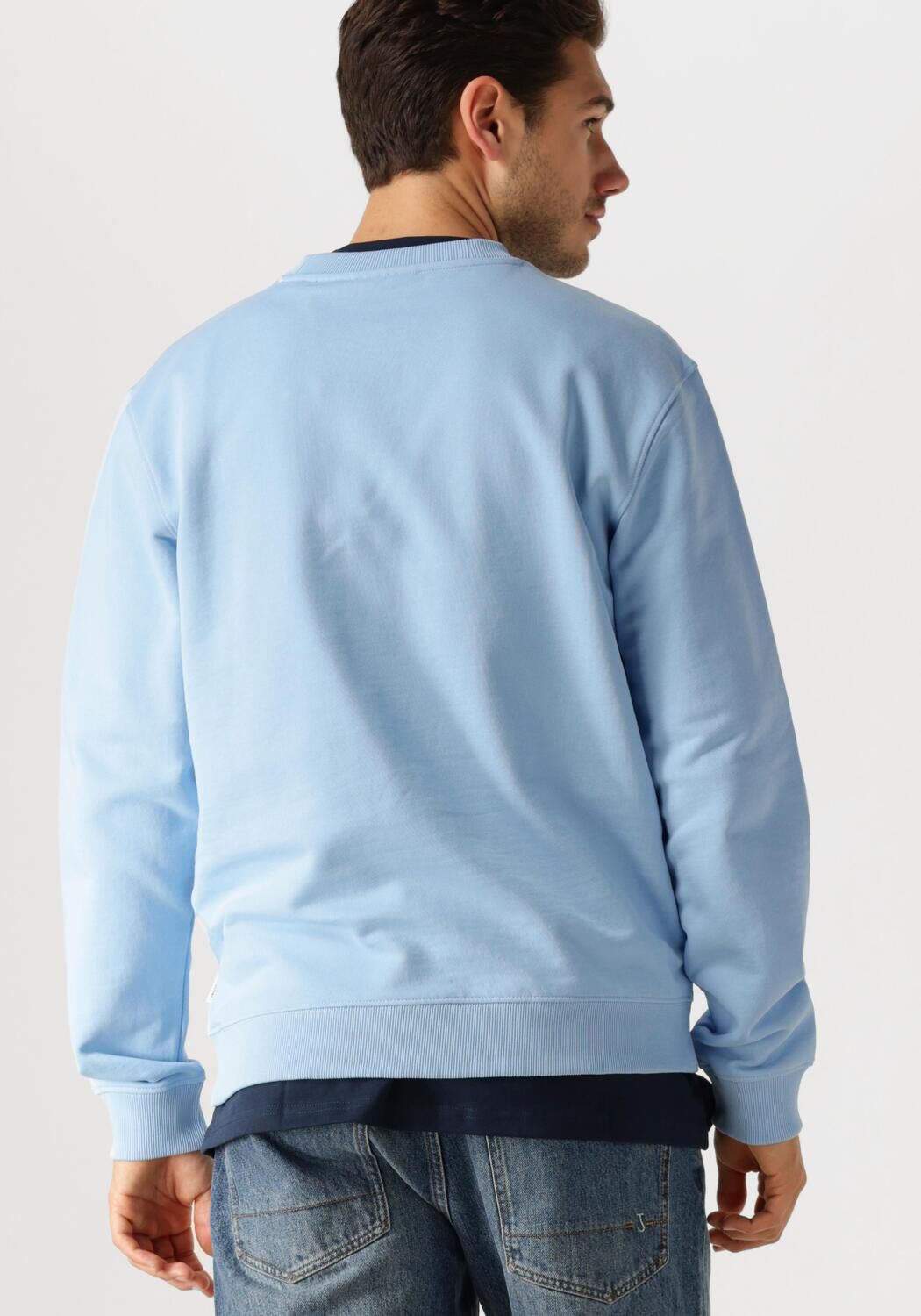 SCOTCH & SODA Heren Truien & Vesten Front Artwork Relaxed Fit Sweatshirt Lichtblauw