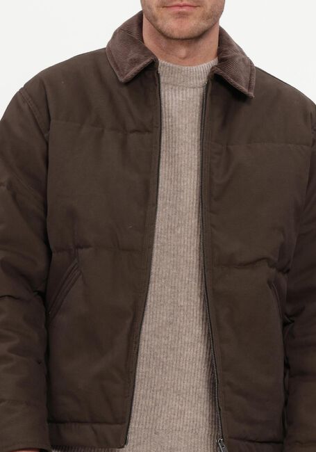 Bruine SELECTED MEN Gewatteerde jas SLMGRANT FILLED CANVAS JKT - large