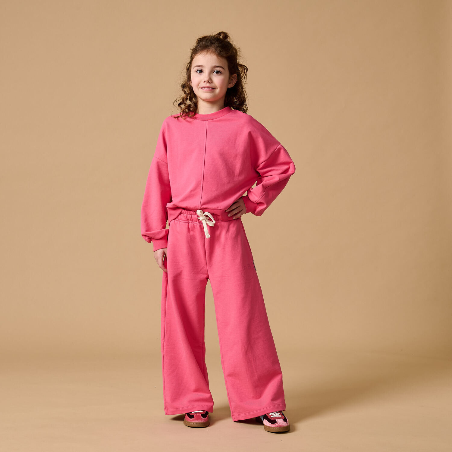 Roze PETIT BLUSH Trui LUCA SWEATER ICONIC - large