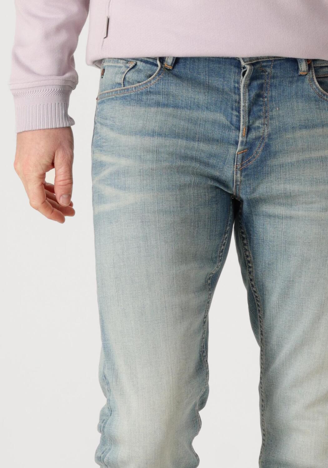 CAST IRON Heren Jeans Shiftback Tapered Desert Sand Finish Blauw