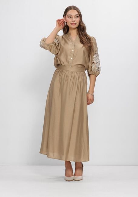 Camel NUKUS Blouses ROSIE BLOUSE EMBRODERY - large