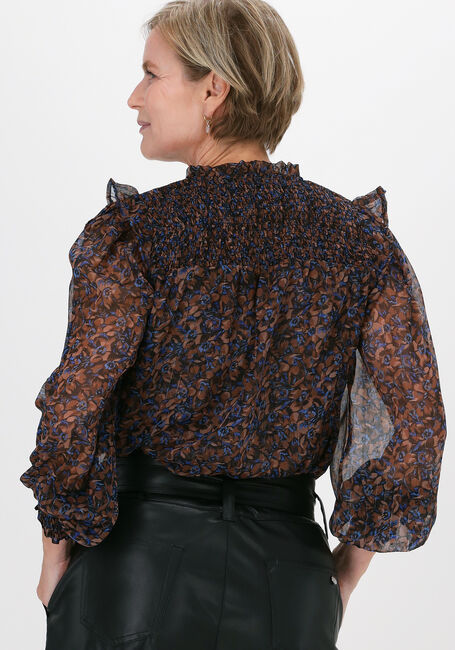 Bruine NEO NOIR Blouses FILJA DARK BLOSSOM BLOUSE - large