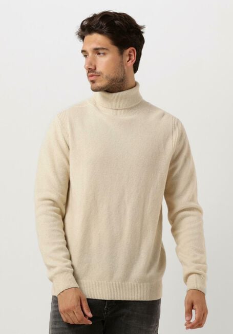 Gebroken wit ANERKJENDT Coltrui AKNICO SOLID ROLL NECK LAMBSWOOL - large