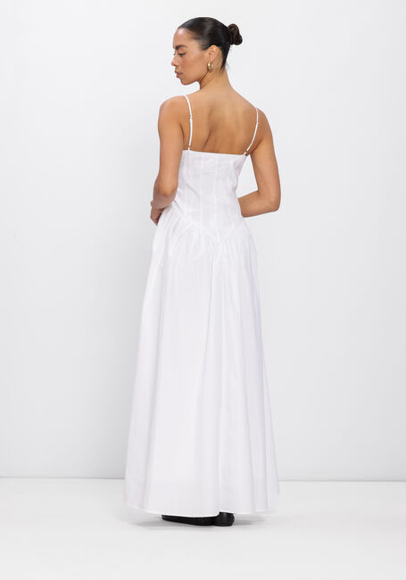 Witte OMODA ATELIER Maxi jurk X MODEROSA - AURORA - large