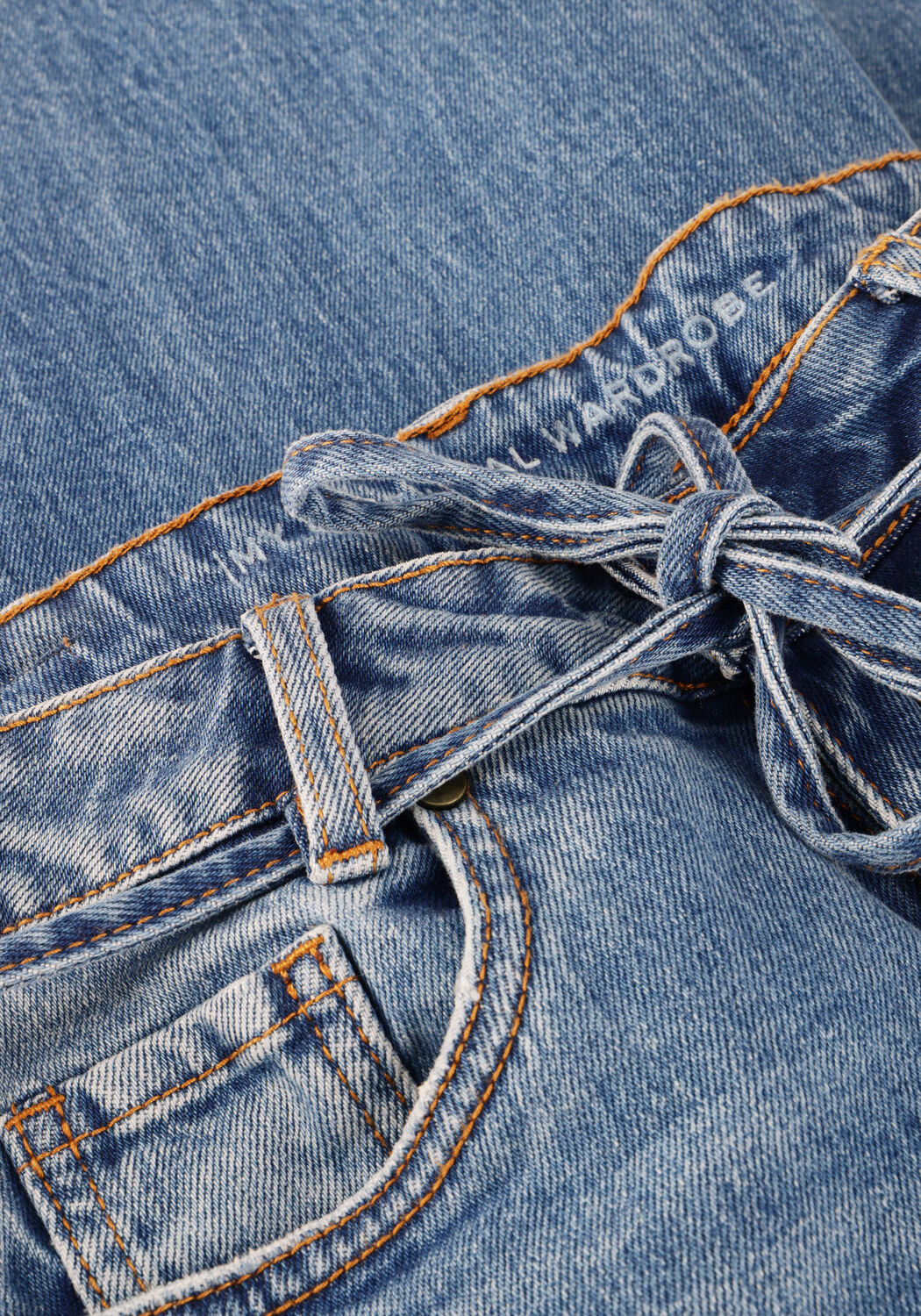 Blauwe MY ESSENTIAL WARDROBE Wide jeans MWKARO 144 MID X-WIDE - large