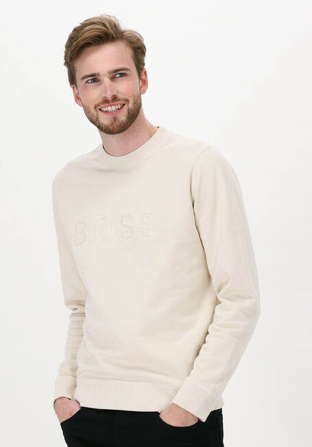 Gebroken wit BOSS BLACK Trui WELOGO 10236723 - large