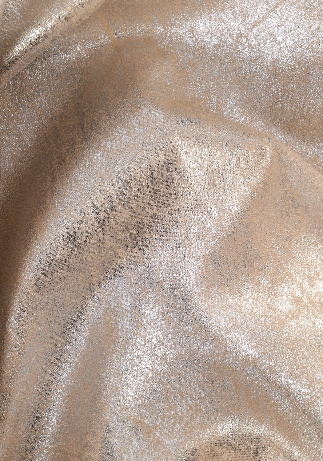 Zilveren ALIX THE LABEL Pantalon LADIES WOVEN FAUX SUEDE STRAIGHT LEG PANTS - large