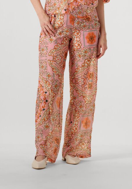 Oranje OBJECT Wijde broek OBJHOLLY HW PANT 138 - large
