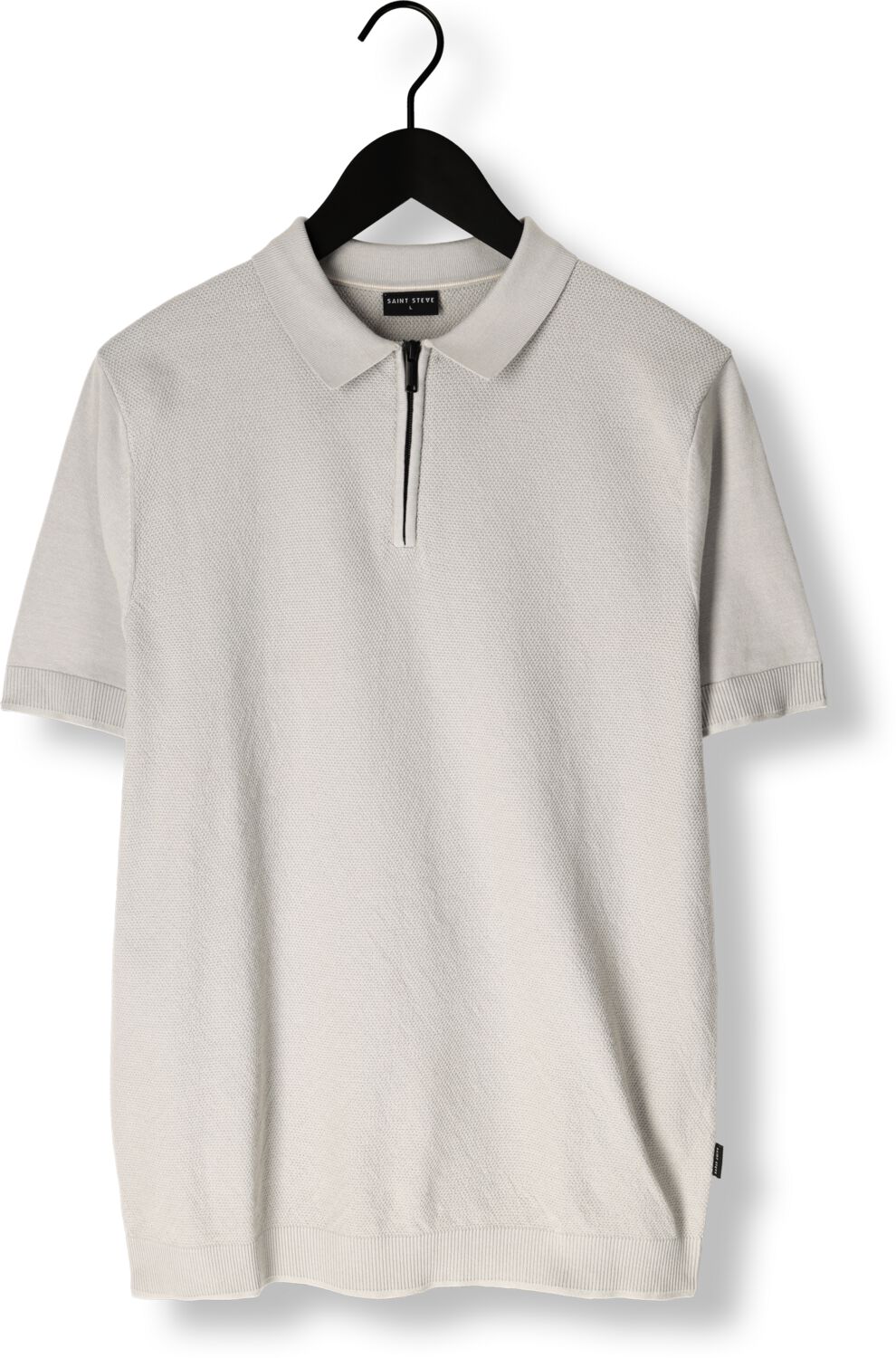 SAINT STEVE Heren Polo's & T-shirts Sonny Lichtgrijs