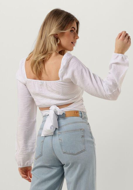 Witte ENVII Blouses ENNUT LS TIE TOP - large