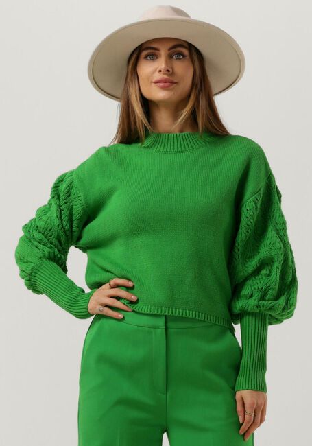 Groene ANOTHER LABEL Trui IMANI KNITTED PULL - large