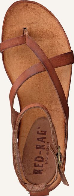 Cognac RED-RAG Platte sandalen 79128 Cognac RED-RAG Platte sandalen 79128 - large