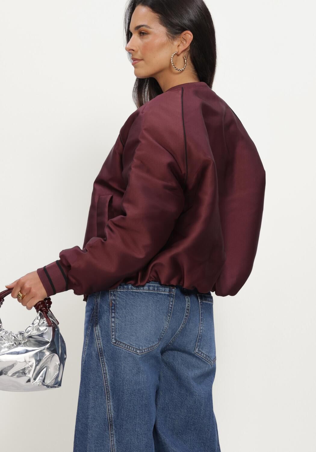 Bordeaux MOS MOSH Jack MMCALICO SATEEN JACKET - large