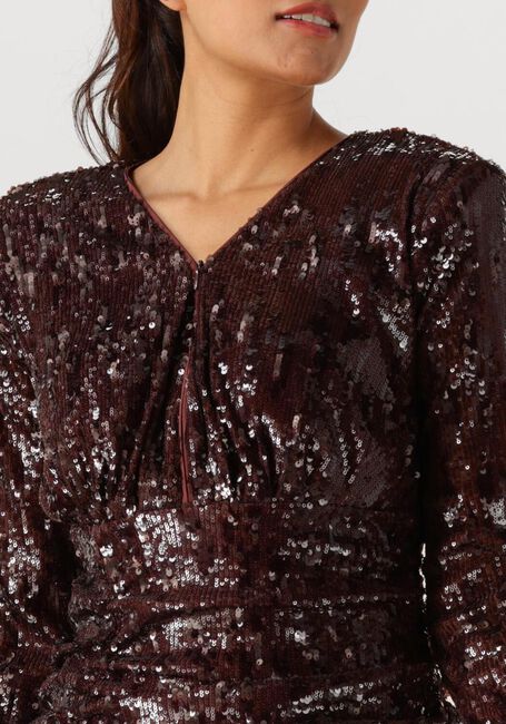 Bruine COPENHAGEN MUSE Mini jurk CMSEQUINCE-DRESS - large