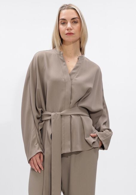 Taupe NEO NOIR Blouses ELLERY CREPE BLOUSE - large