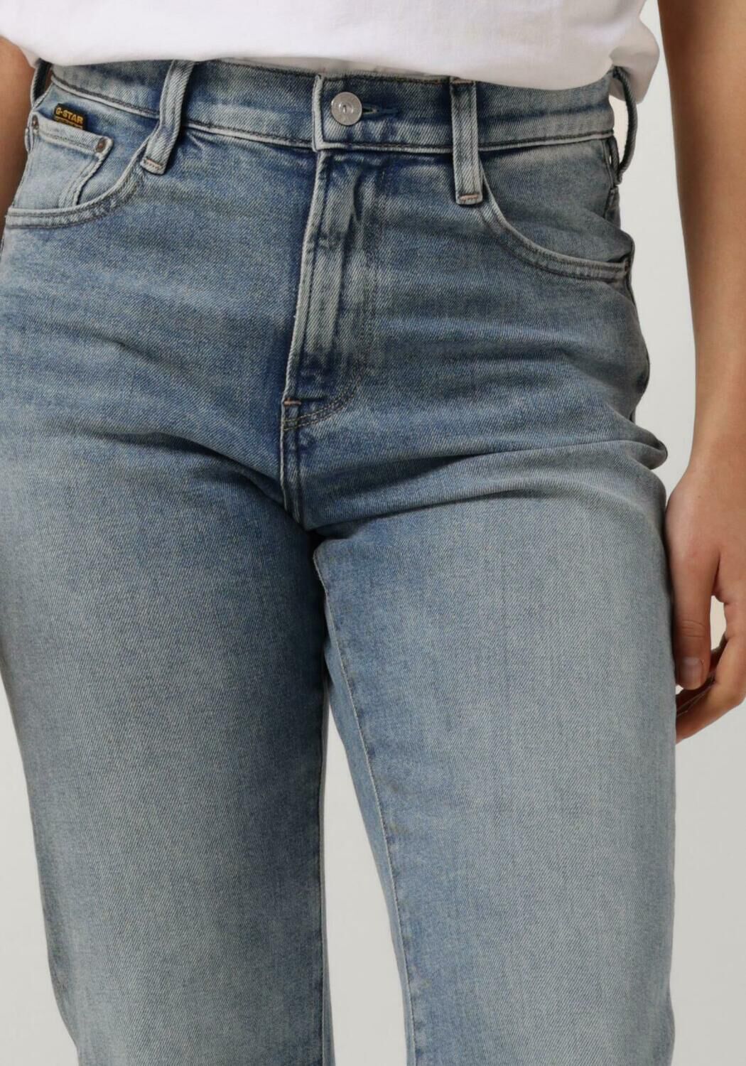 G-STAR RAW Dames Jeans Viktoria High Straight Wmn Lichtblauw